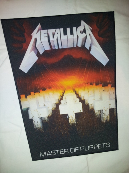 Backpatch METALLICA Master Of Puppets (Flaming Ind)