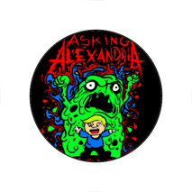 Insigna 2,5 cm ASKING ALEXANDRIA Green Monster (I-SHK)