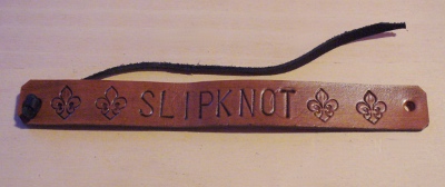 Bratara artizanat 2 cm embosata SLIPKNOT
