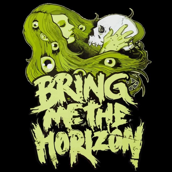 Patch BRING ME THE HORIZON Skull patrat (lichidare stoc) (P-SHK)