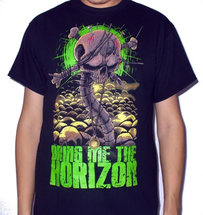 Tricou BRING ME THE HORIZON Skull (lichidare stoc) TR/GL/223
