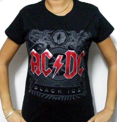 Girlie Gildan AC/DC Black Ice