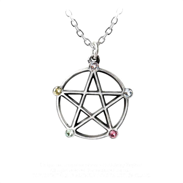 P786 Pandantiv Wiccan Elemental Pentacle