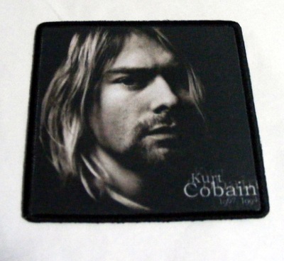 Patch KURT COBAIN Face patrat (lichidare stoc) (P-SHK)