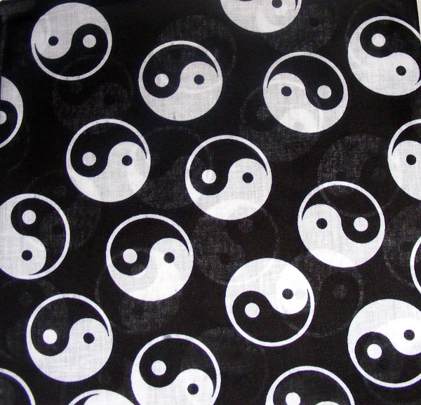 Bandana YIN YANG negre