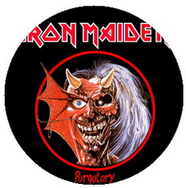 Insigna 2,5 cm IRON MAIDEN Purgatory   (HBG)