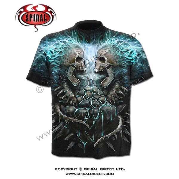 Tricou W016M105 - FLAMING SPINE Allover Print
