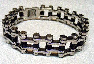 Bratara de inox cu segmente lant de bicicleta model 3 (JHN)