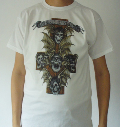Tricou AVENGED SEVENFOLD Cross (tricou alb)