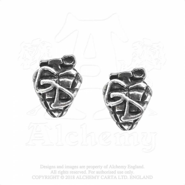 Cercei PE5 Green Day Grenade Studs