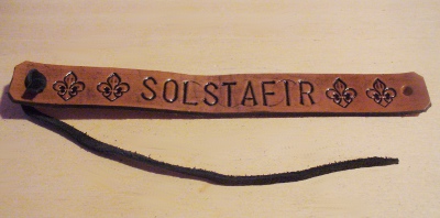 Bratara artizanat 2 cm embosata SOLSTAFIR