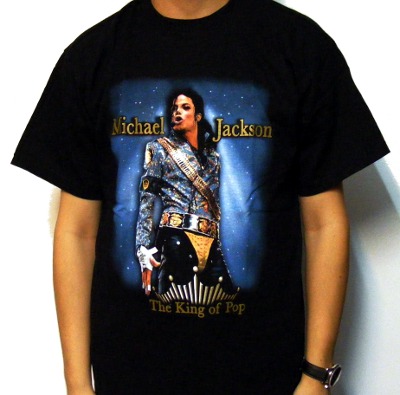Tricou MICHAEL JACKSON Fond albastru (T946)