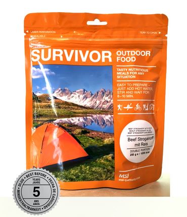 Survival Food (mancare uscata) Beef Stroganoff (Lichidare stoc!)