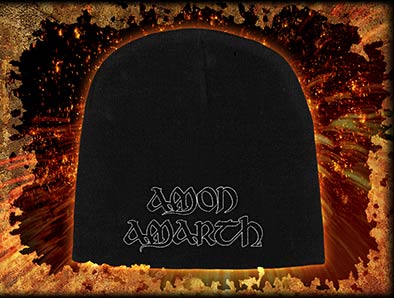 Caciula brodata AMON AMARTH - WHITE LOGO