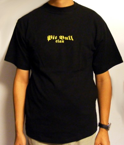 Tricou TBF negru PIT BULL CLAN Logo galben