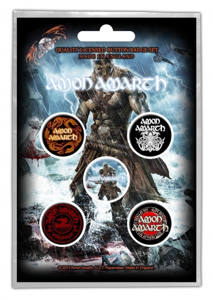 Set 5 insigne Amon Amarth (lichidare stoc)