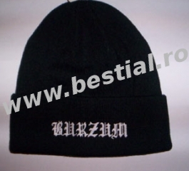 Caciula BURZUM logo alb (C-VKG)