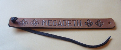 Bratara artizanat 2 cm embosata MEGADETH