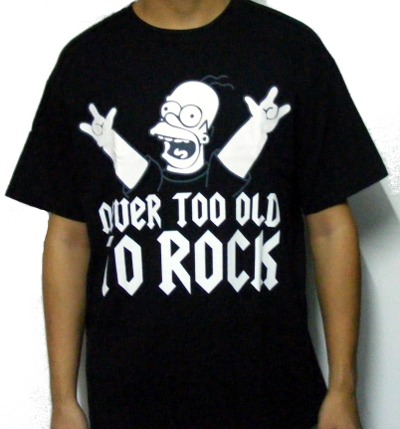 Tricou FUN SIMPSON Never Too Old TO ROCK