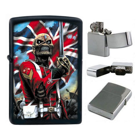 Bricheta IRON MAIDEN Eddie England Flag (B-SHK)