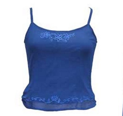 Maieu din georgette albastru JD/BL/331