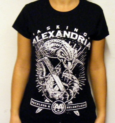 Girlie Gildan ASKING ALEXANDRIA Reckless (Snake)