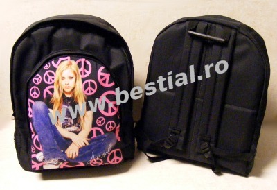 Rucsac  (ghiozdan) AVRIL LAVIGNE Autograf