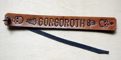 Bratara artizanat 2 cm embosata Gorgoroth