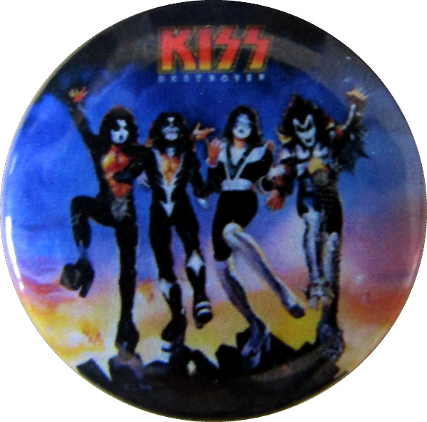 Insigna 2,5 cm Kiss Band color (I-SHK)