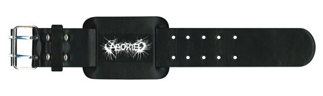 Bratara de piele ABORTED - Logo