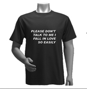 Tricou negru PLEASE DON T TALK TO ME...