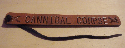 Bratara artizanat 2 cm embosata Cannibal Corpse