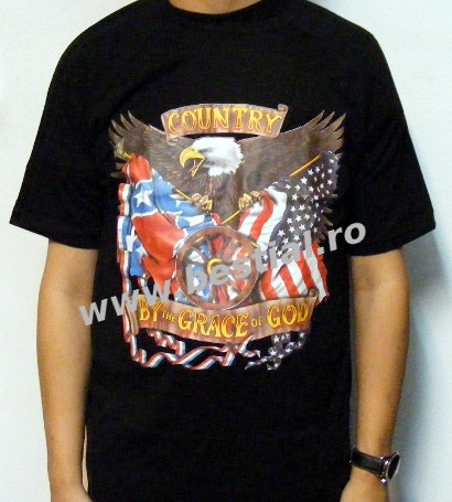 Tricou COUNTRY BY THE GRACE OF GOD