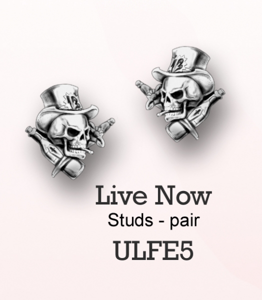 Cercei ULFE5 Live Now studs (pereche) (lichidare stoc)