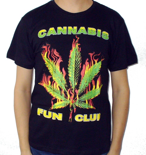 Tricou CANNABIS Frunza in flacari TR/JV/T011