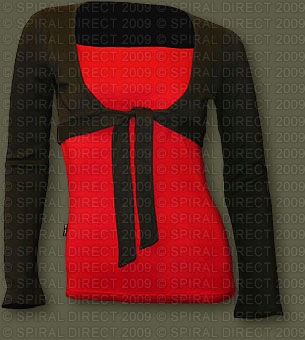 Girlie F425P004 - URBAN FASHION - 2in1 Bolero Top Black Red