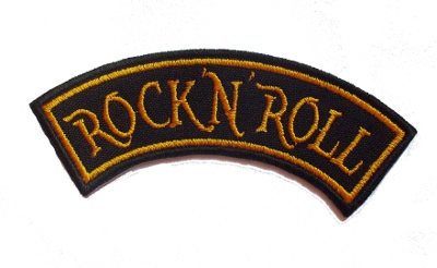 Patch ROCK N ROLL Logo Galben (patch brodat) (P-SHK)