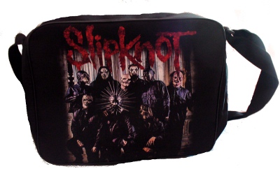 Geanta 40 cm SLIPKNOT Band Logo rosu