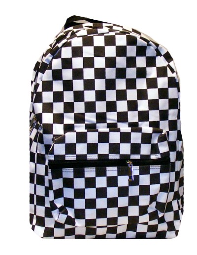 Rucsac Ska Alb Negru cu patratele mari