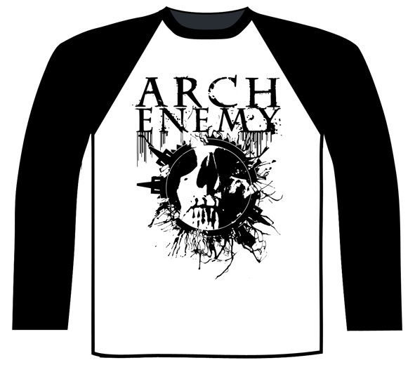 Longsleeve ARCH ENEMY - SKULL BASEBALL T-SHIRT