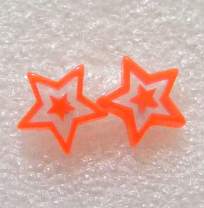 Cercei Stelute rosii (FCPDE007)(FTC)(1cm)