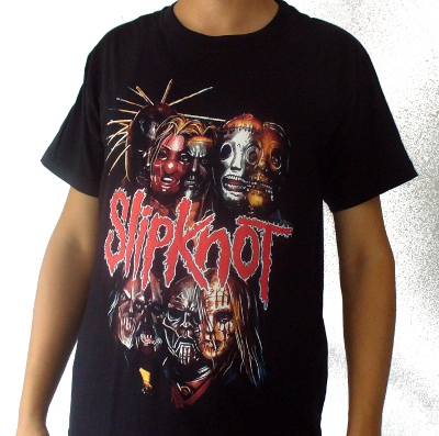 Tricou SLIPKNOT 9 Masks Red Logo TR/JV/A-SLIP-04