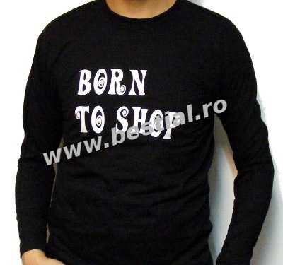Long Sleeve negru Born To Shop