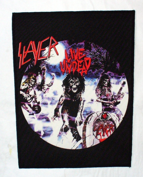 Backpatch Slayer Live Undead (Flaming Ind)