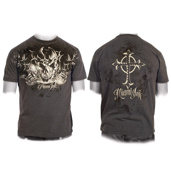 Tricou Miami Ink Jesus Skull cod TS116698MIK (lichidare stoc)