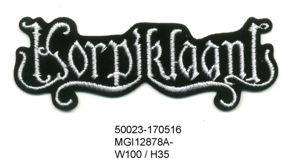 Patch KORPIKLAANI White Logo (patch de lipit) (EP634)