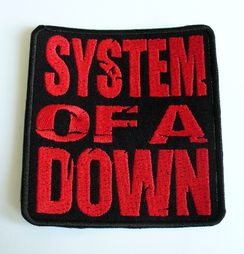 Patch System Of A Down Logo Rosu (patch brodat)(P-SHK)