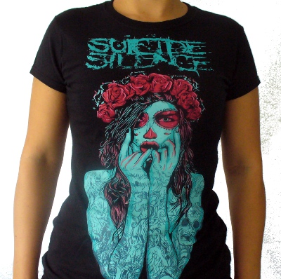 Girlie Gildan SUICIDE SILENCE Tattoo Girl