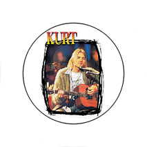 Insigna 2,5 cm KURT COBAIN (I-SHK)