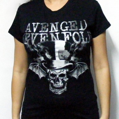 Girlie Gildan Avenged Sevenfold Craniu cu Joben si Aripi